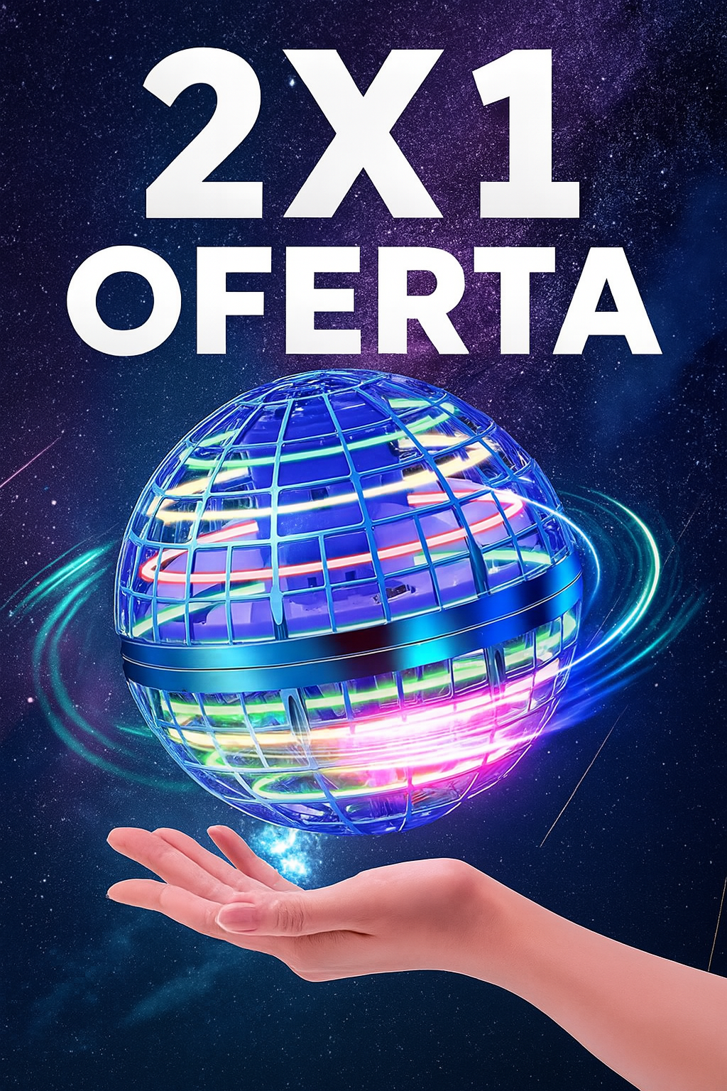 2X1 Juguete pelota voladora Dron