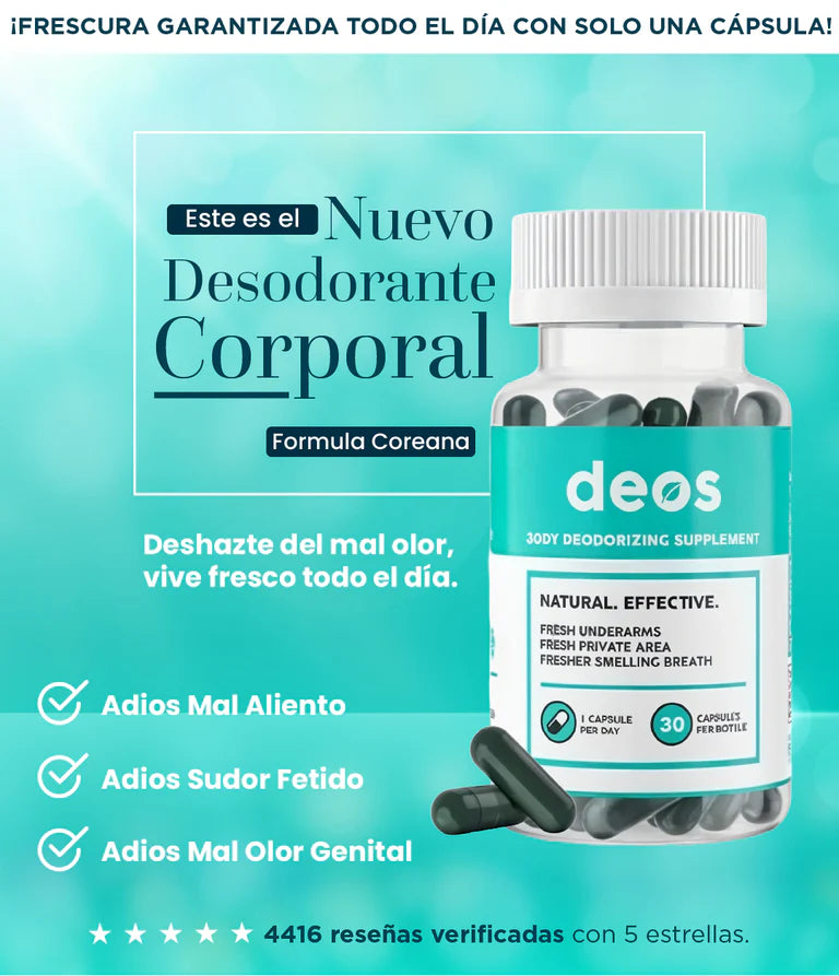 Deos 30 uds | Suplemento desodorante