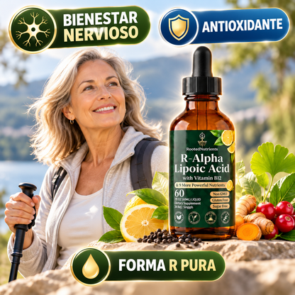 Ácido Alfa Lipoico R en Gotas · Bienestar Nervioso