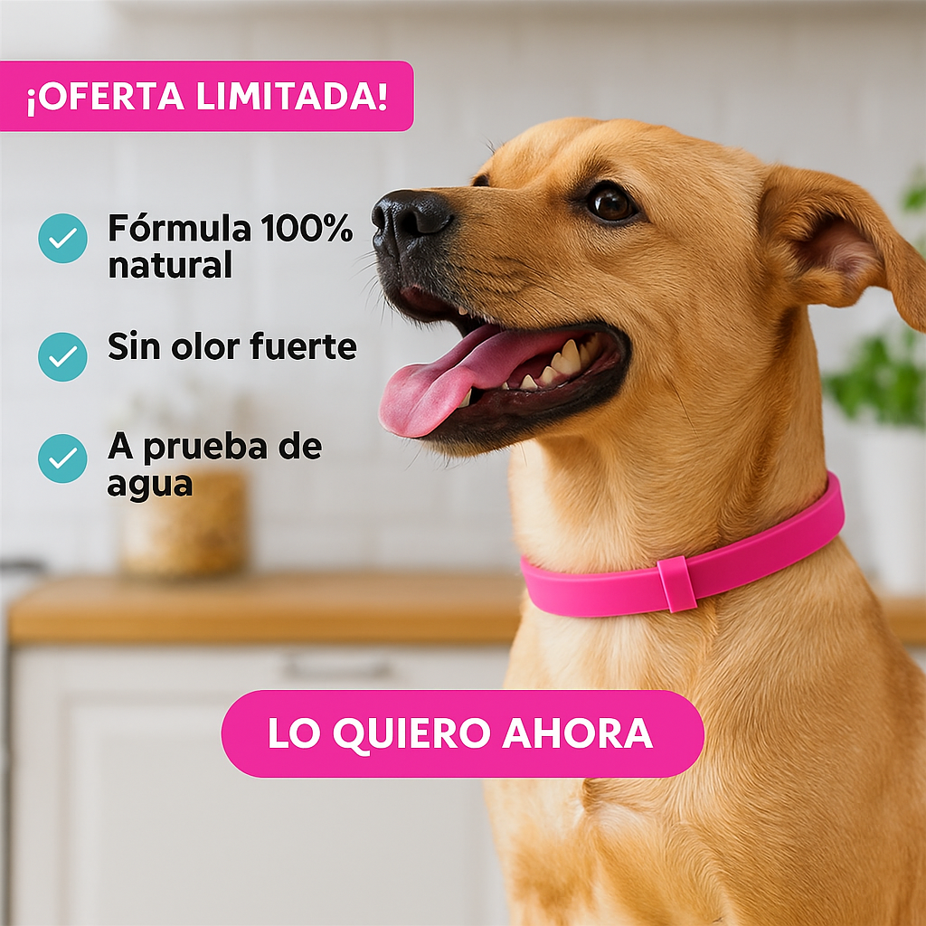 Collar Antipulgas y Garrapatas 100% Natural | Perros y Gatos