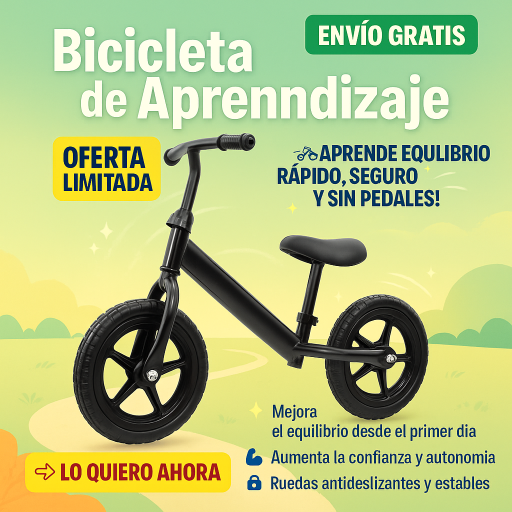 Bicicleta De Aprendizaje | Diversión que impulsa su equilibrio