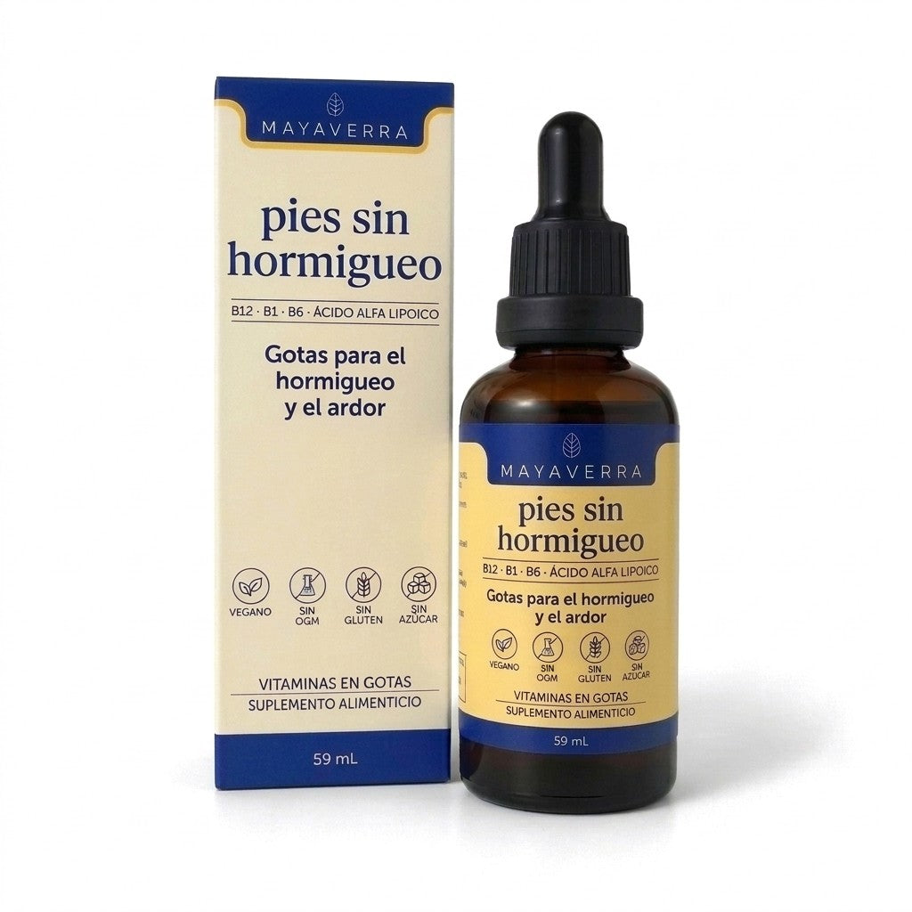 MAYAVERRA Pies sin Hormigueo, vitaminas en gotas