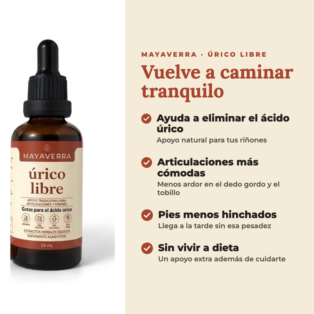 Úrico Libre MAYAVERRA - beneficios